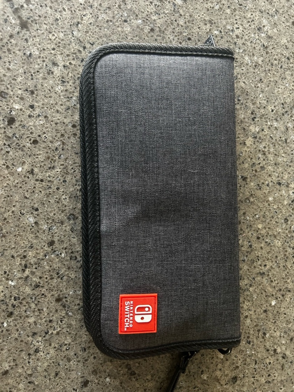 Nintendo Gray Travel Case with Red Logo Patch
